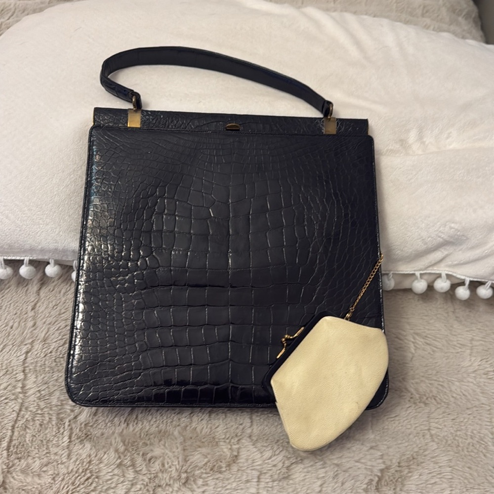 Alligator skin RENDL ORIGINAL HANDBAG